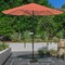 Pure Garden 9-Foot Outdoor Patio Umbrella with Base, Orange 50-101-TCB - alternate 1